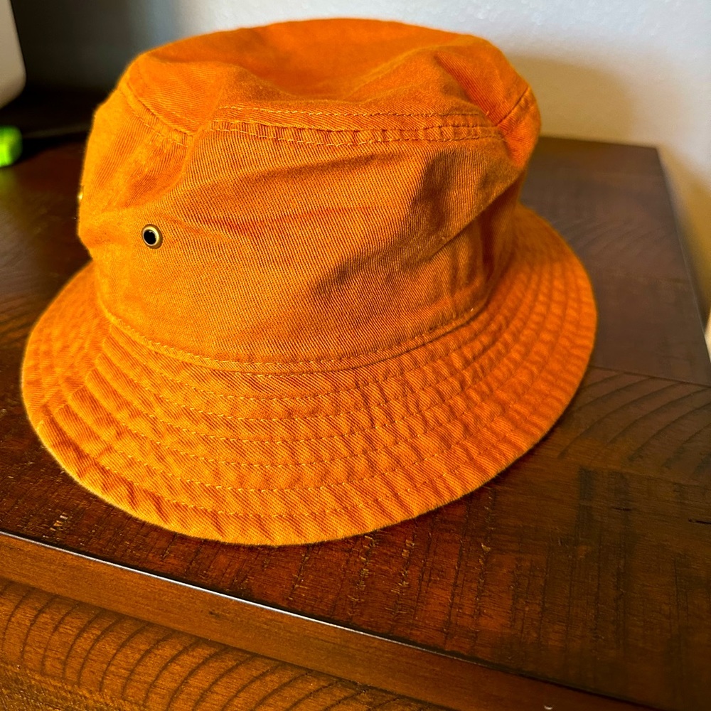 EFLAG - burnt orange color bucket hat.
